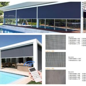 MOTORISED ZIP SCREEN with remote control